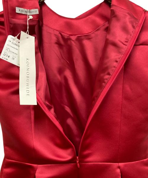 koinobuhide（コイノブヒデ）KOINOBUHIDE (コイノブヒデ) ワンピース レッド サイズ:SIZE 36の古着・服飾アイテム
