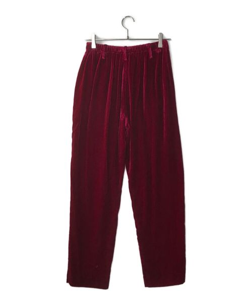forte forte（フォルテ・フォルテ）forte forte (フォルテ・フォルテ) シルク混ベロアパンツ パープル サイズ:表記無しの古着・服飾アイテム