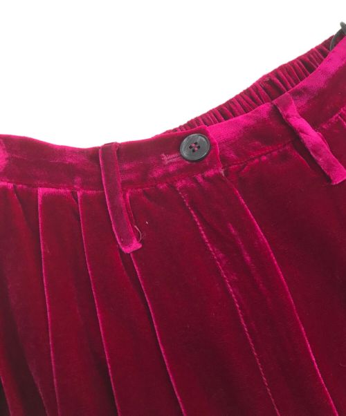 forte forte（フォルテ・フォルテ）forte forte (フォルテ・フォルテ) シルク混ベロアパンツ パープル サイズ:表記無しの古着・服飾アイテム