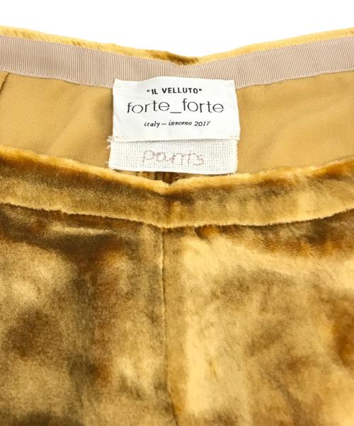 forte forte（フォルテ・フォルテ）forte forte (フォルテ・フォルテ) パンツ ゴールドの古着・服飾アイテム