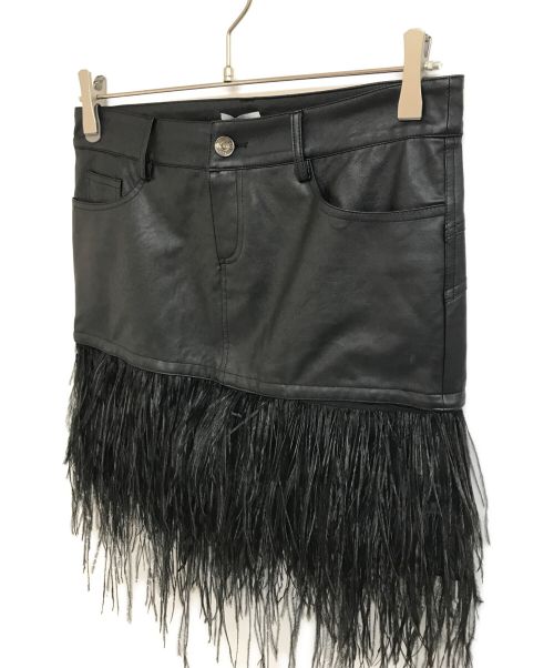 LIUJO（リュージョー）LIUJO (リュージョー) エコレザースカート ブラック サイズ:42の古着・服飾アイテム