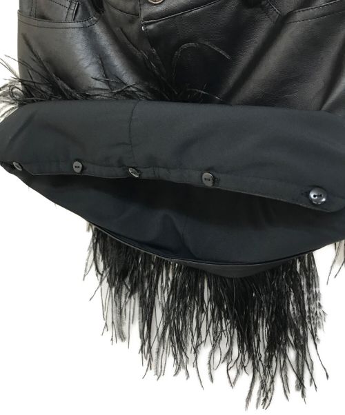 LIUJO（リュージョー）LIUJO (リュージョー) エコレザースカート ブラック サイズ:42の古着・服飾アイテム