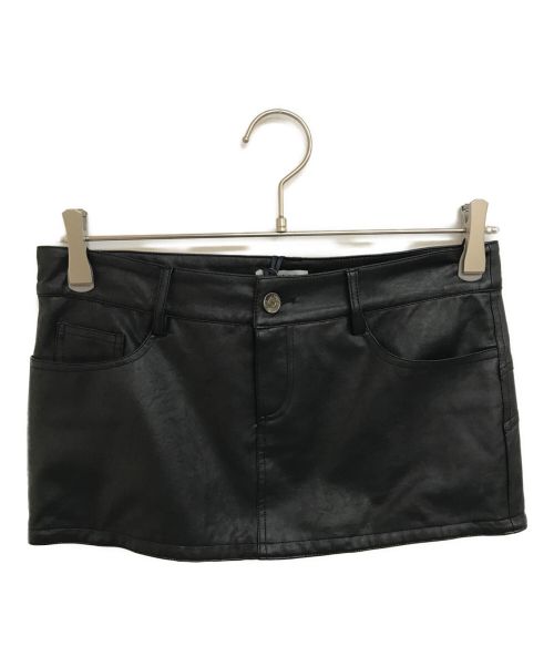 LIUJO（リュージョー）LIUJO (リュージョー) エコレザースカート ブラック サイズ:42の古着・服飾アイテム