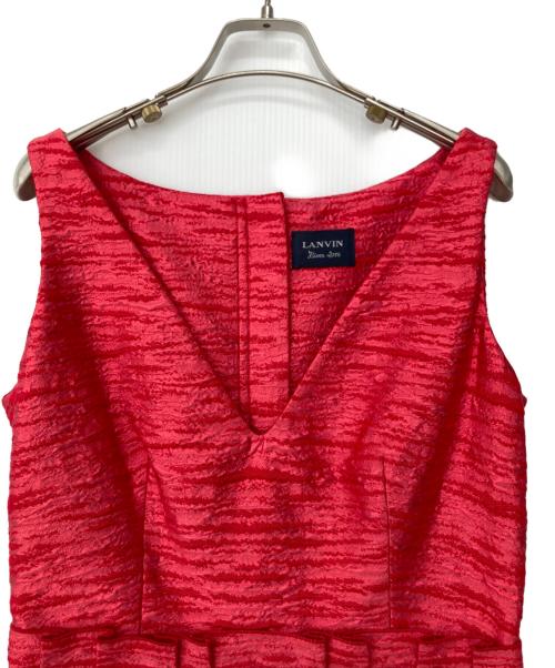 LANVIN（ランバン）LANVIN (ライバン) ワンピース レッド サイズ:38の古着・服飾アイテム