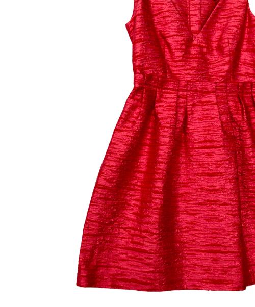 LANVIN（ランバン）LANVIN (ライバン) ワンピース レッド サイズ:38の古着・服飾アイテム