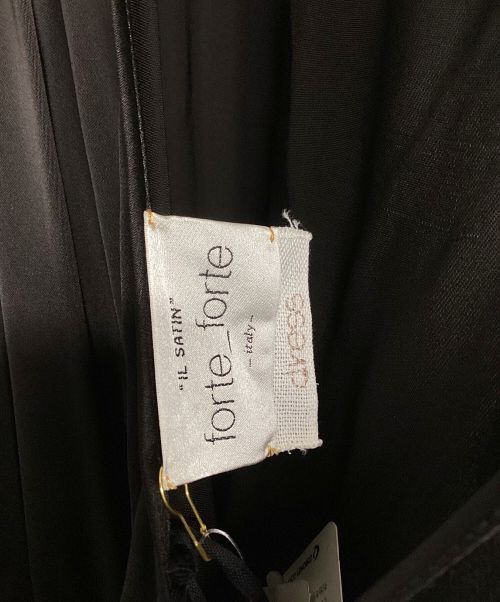 forte forte（フォルテ・フォルテ）forte forte (フォルテ・フォルテ) ワンピース ブラック サイズ:1の古着・服飾アイテム