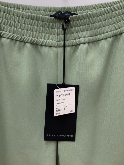 SALLY LAPOINTE（サリー・ラポイント）SALLY LAPOINTE (サリー・ラポイント) パンツ グリーン サイズ:S 未使用品の古着・服飾アイテム