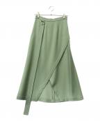 SALLY LAPOINTEサリー・ラポイント）の古着「FW19-602　スカート」｜グリーン