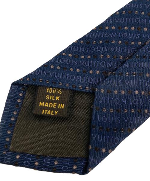 LOUIS VUITTON（ルイ ヴィトン）LOUIS VUITTON (ルイ ヴィトン) ロゴドットネクタイ ネイビー サイズ:-の古着・服飾アイテム