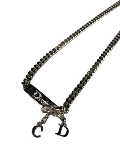 Christian Dior（クリスチャン ディオール）Christian Dior (クリスチャン ディオール) ロゴプレートチョーカーの古着・服飾アイテム