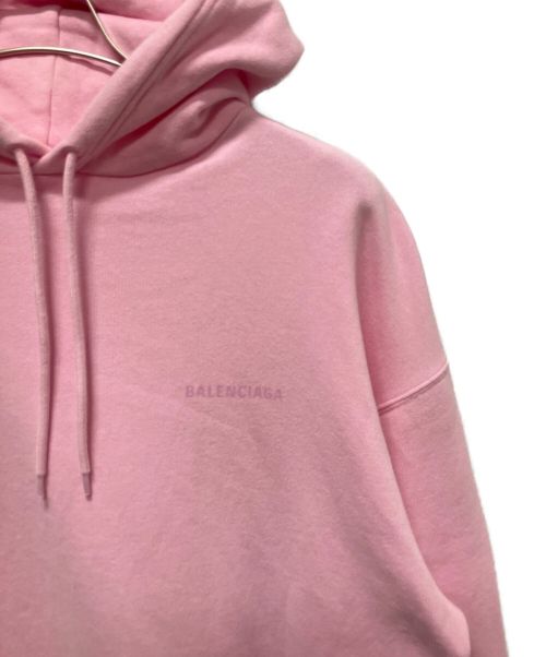 BALENCIAGA（バレンシアガ）BALENCIAGA (バレンシアガ) ロゴプリントパーカー ピンク サイズ:XSの古着・服飾アイテム