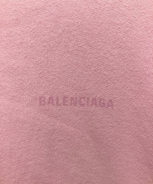 BALENCIAGA（バレンシアガ）BALENCIAGA (バレンシアガ) ロゴプリントパーカー ピンク サイズ:XSの古着・服飾アイテム