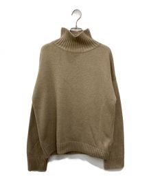 Spick and Span（スピック＆スパン）の古着「バックスリット タートルネックプルオーバー」｜ベージュ