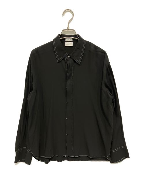 COLUMN（コラム）COLUMN (コラム) ステッチシャツ ブラック サイズ:36の古着・服飾アイテム