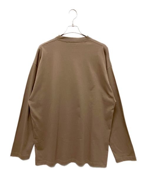 BALENCIAGA（バレンシアガ）BALENCIAGA (バレンシアガ) オーバーサイズド クラッシュロングTシャツ ブラウン サイズ:2の古着・服飾アイテム