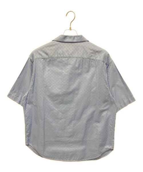 GUCCI（グッチ）GUCCI (グッチ) ミニ GG オックスフォードコットン シャツ ブルー サイズ:48の古着・服飾アイテム