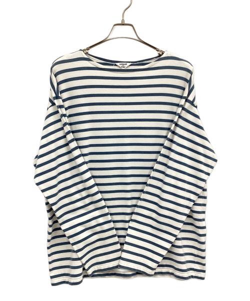 AURALEE（オーラリー）AURALEE (オーラリー) バスクワイドボーダーカットソー ブルー サイズ:5の古着・服飾アイテム
