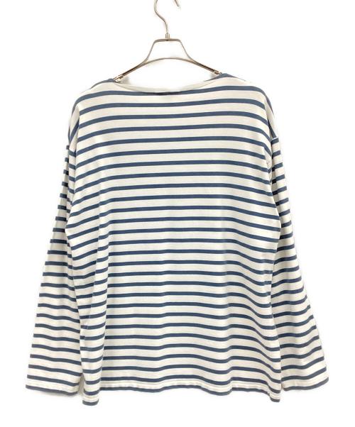 AURALEE（オーラリー）AURALEE (オーラリー) バスクワイドボーダーカットソー ブルー サイズ:5の古着・服飾アイテム