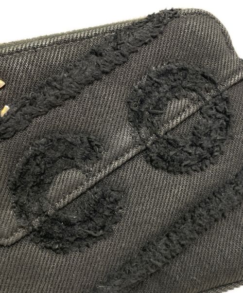 CHANEL（シャネル）CHANEL (シャネル) デニムチェーンウォレット ブラックの古着・服飾アイテム