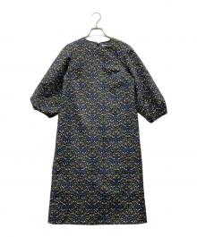 MACKINTOSH PHILOSOPHY（マッキントッシュ フィロソフィー）の古着「Snowblue Gardenサックドレス」｜ネイビー