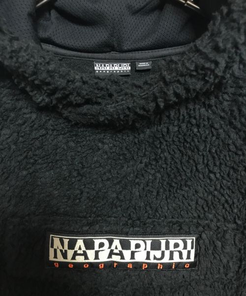 NAPAPIJRI（ナパピリ）NAPAPIJRI (ナパピリ) ボアフリースパーカー ブラック サイズ:Mの古着・服飾アイテム