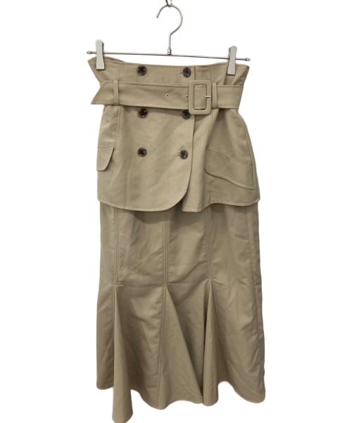 Deicy（デイシー）Deicy (デイシー) 2WAYトレンチデザインスカート ベージュ サイズ:1の古着・服飾アイテム