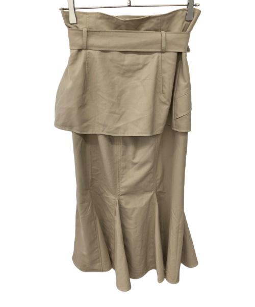 Deicy（デイシー）Deicy (デイシー) 2WAYトレンチデザインスカート ベージュ サイズ:1の古着・服飾アイテム