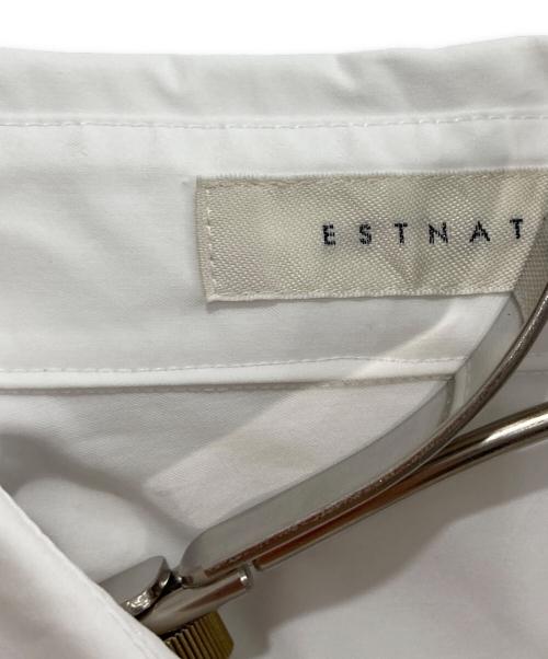 ESTNATION（エストネーション）ESTNATION (エストネーション) ストレッチブロードシャツワンピース/シャツワンピース/-11-110414 ホワイト サイズ:38の古着・服飾アイテム