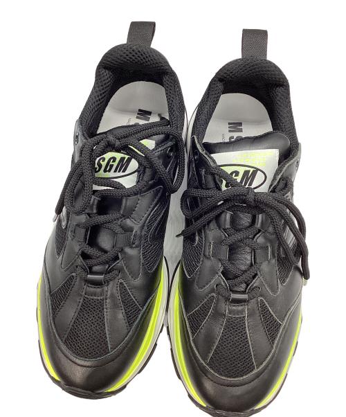 MSGM（エムエスジーエム）MSGM (エムエスジーエム) スニーカー ブラック×ホワイト サイズ:42の古着・服飾アイテム