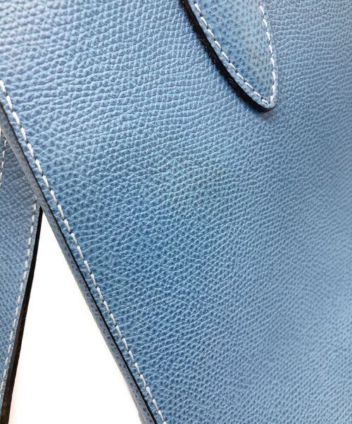 Valextra（ヴァレクストラ）Valextra (ヴァレクストラ) スモール トリエンナーレ ブルーの古着・服飾アイテム
