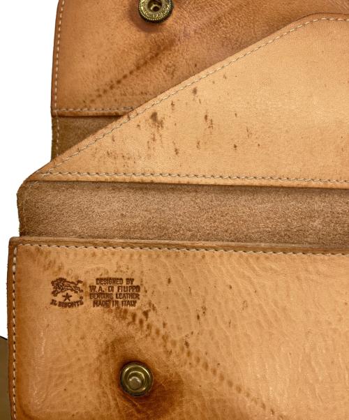 IL BISONTE（イル ビゾンテ）IL BISONTE (イル ビゾンテ) ロングウォレット　5442404140 ブラウンの古着・服飾アイテム