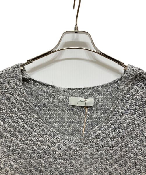 amachi.（アマチ）amachi. (アマチ) AY12-29 Loose Neck Paesina Knit Blue Grey サイズ:5の古着・服飾アイテム