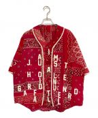 READYMADEレディメイド）の古着「BANDANA BASEBALL SHIRT」｜RED
