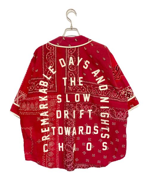 READYMADE（レディメイド）READYMADE (レディメイド) BANDANA BASEBALL SHIRT RED サイズ:1 未使用品の古着・服飾アイテム