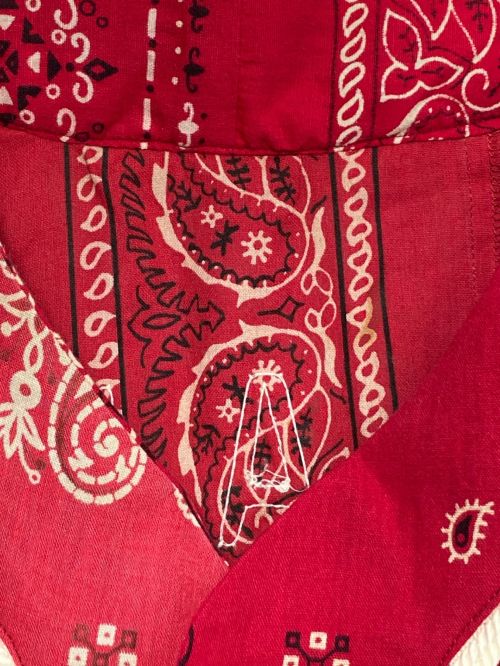 READYMADE（レディメイド）READYMADE (レディメイド) BANDANA BASEBALL SHIRT RED サイズ:1 未使用品の古着・服飾アイテム
