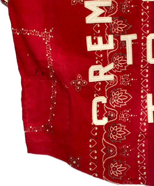 READYMADE（レディメイド）READYMADE (レディメイド) BANDANA BASEBALL SHIRT RED サイズ:1 未使用品の古着・服飾アイテム