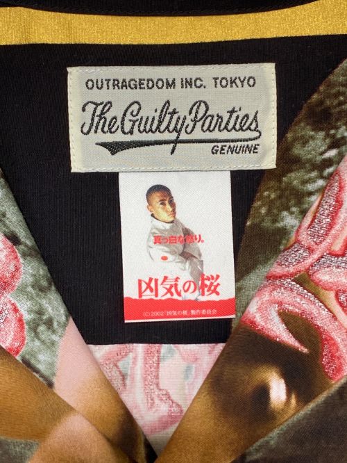 WACKO MARIA（ワコマリア）WACKO MARIA (ワコマリア) 凶気の桜 / HAWAIIAN SHIRT S/S ( TYPE-2 ) BLACK サイズ:Mの古着・服飾アイテム