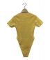 NKNIT (ンニット) high leg paper knit body suits イエロー サイズ:-：4000円