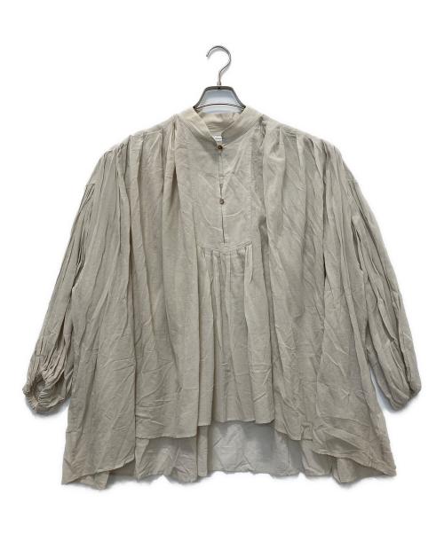 FRAMeWORK（フレームワーク）FRAMeWORK (フレームワーク) コットンシフォンタックブラウス ベージュ サイズ:表記なしの古着・服飾アイテム