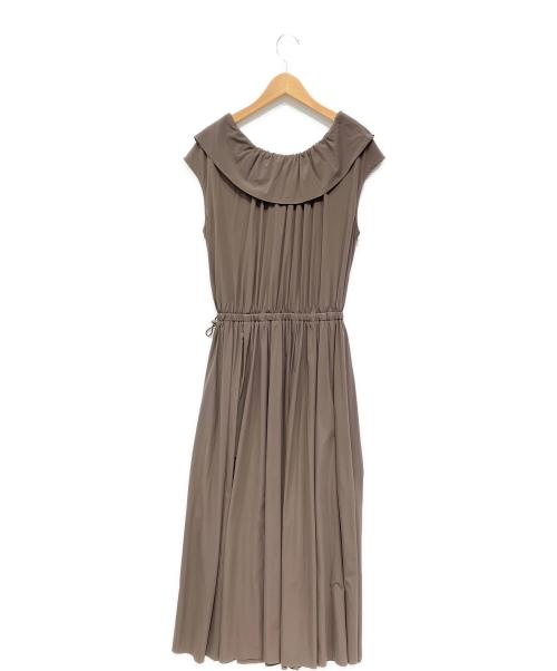 LOUNIE（ルーニー）LOUNIE (ルーニー) パッカブルフリルワンピース カーキ サイズ:36の古着・服飾アイテム