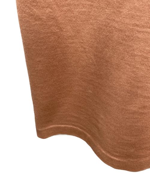 AURALEE（オーラリー）AURALEE (オーラリー) FINE COTTON SALT SHRINK PIQUE BIG TEE半袖Tシャツ ブラウン サイズ:1の古着・服飾アイテム