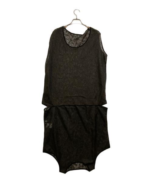 PERVERZE（パーバーズ）PERVERZE (パーバーズ) Lace Double Tank Top ブラック サイズ:SIZE Freeの古着・服飾アイテム