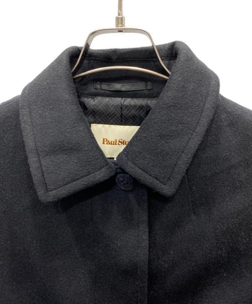 Paul Stuart（ポールスチュアート）Paul Stuart (ポールスチュアート) カシミヤステンカラーコート ブラック サイズ:8の古着・服飾アイテム