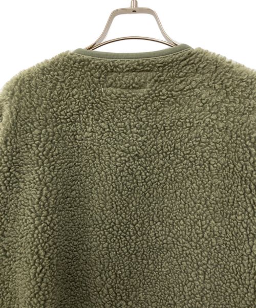 WILD THINGS（ワイルドシングス）WILD THINGS (ワイルドシングス) ボアノーカラーコート オリーブ サイズ:Sの古着・服飾アイテム