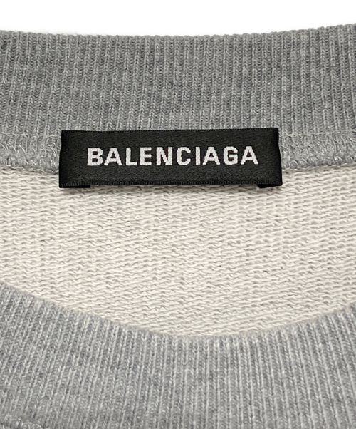BALENCIAGA（バレンシアガ）BALENCIAGA (バレンシアガ) コピーライトスウェットシャツ グレー サイズ:XLの古着・服飾アイテム
