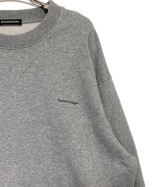 BALENCIAGA（バレンシアガ）BALENCIAGA (バレンシアガ) コピーライトスウェットシャツ グレー サイズ:XLの古着・服飾アイテム
