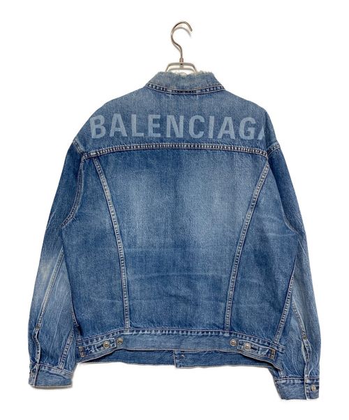 BALENCIAGA（バレンシアガ）BALENCIAGA (バレンシアガ) バックロゴデニムジャケット インディゴ サイズ:44の古着・服飾アイテム