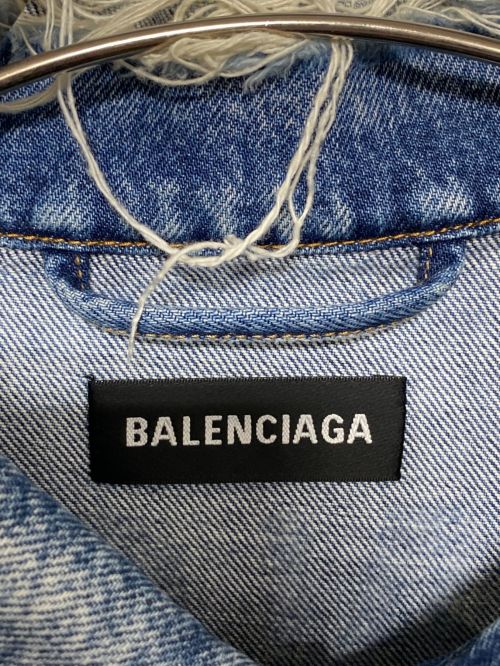 BALENCIAGA（バレンシアガ）BALENCIAGA (バレンシアガ) バックロゴデニムジャケット インディゴ サイズ:44の古着・服飾アイテム