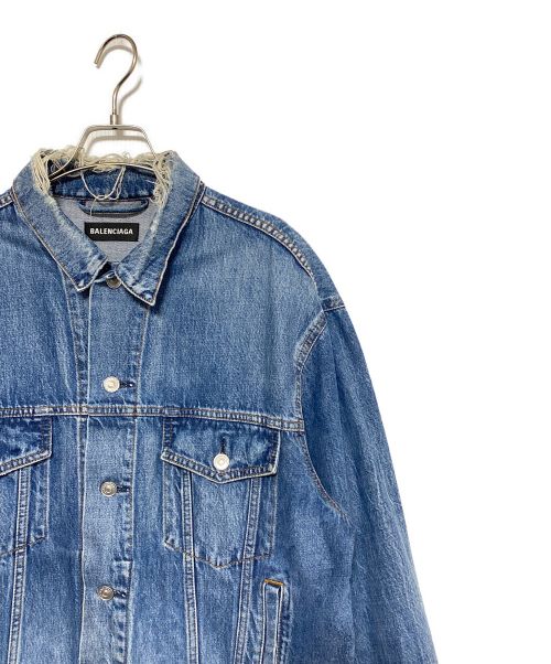 BALENCIAGA（バレンシアガ）BALENCIAGA (バレンシアガ) バックロゴデニムジャケット インディゴ サイズ:44の古着・服飾アイテム