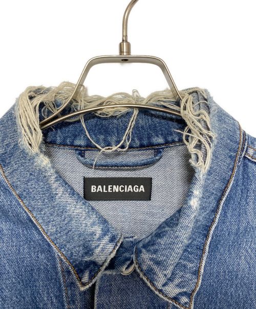 BALENCIAGA（バレンシアガ）BALENCIAGA (バレンシアガ) バックロゴデニムジャケット インディゴ サイズ:44の古着・服飾アイテム